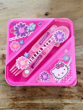 Hello Kitty Hot Pink Floral Bento Set